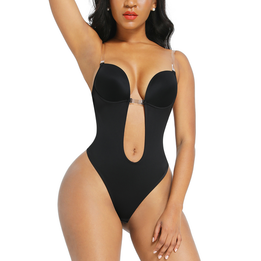 Backless Bodysuit With Built In Bra